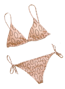 Bikini para mujer estampado de Shakers, dos piezas